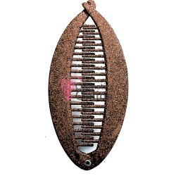 Accesoriu tip banana pentru prins parul din plastic PZS001GG - Brown cu sclipici